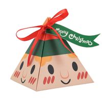 Christmas Santa Claus Snowman Deer Paper Party Gift Wrapping Supplies 1 Piece sku image 1
