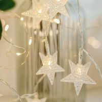 Christmas Romantic Star Plastic Party String Lights 1 Set sku image 4