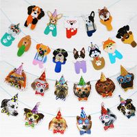 Date D'anniversaire Chien Papier Fête Accessoires Décoratifs 1 Pièce main image 6