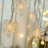 Christmas Romantic Snowflake Plastic Party String Lights 1 Set sku image 4