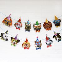 Birthday Dog Paper Party Decorative Props 1 Piece sku image 8