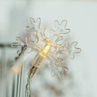 Christmas Romantic Snowflake Plastic Party String Lights 1 Set main image 5