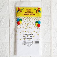 Round Dots Pe Party Tablecloth 1 Set main image 4