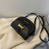 Women's Pu Leather Color Block Fashion Square Magnetic Buckle Crossbody Bag main image 3
