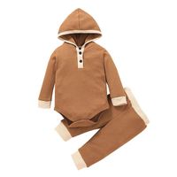 Einfacher Stil Einfarbig Baumwolle Baby Kleidung Sets sku image 13