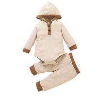 Einfacher Stil Einfarbig Baumwolle Baby Kleidung Sets sku image 17