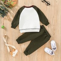 Casual Plaid Cotton Polyester Baby Clothing Sets main image 4