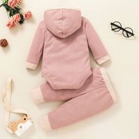 Einfacher Stil Einfarbig Baumwolle Baby Kleidung Sets main image 4