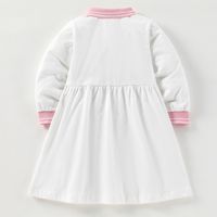Cute Solid Color Cotton Girls Dresses main image 3