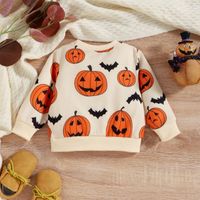 Halloween Cute Pumpkin Cotton Polyester Hoodies & Knitwears main image 4