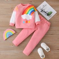 Fashion Rainbow Cotton Boys Clothing Sets sku image 12