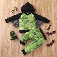 Fashion Animal Cartoon Polyester Boys Clothing Sets sku image 5