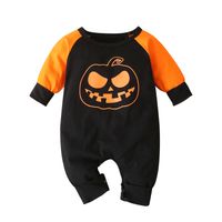 Halloween Fashion Pumpkin Cotton Baby Rompers main image 3