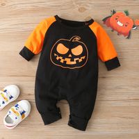 Halloween Fashion Pumpkin Cotton Baby Rompers main image 6