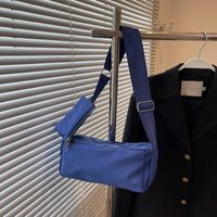 Women's Canvas Solid Color Fashion Square Zipper Crossbody Bag main image 3