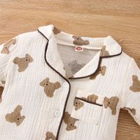 Cute Bear Printing 100% Cotton Boys Clothing Sets main image 2