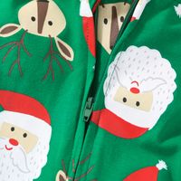 Christmas Fashion Santa Claus Printing Cotton Blend Baby Rompers main image 2