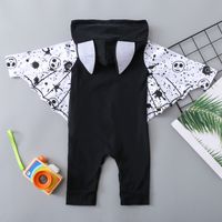 Halloween Fashion Bat Cotton Blend Baby Rompers main image 2