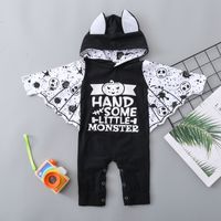 Halloween Fashion Bat Cotton Blend Baby Rompers main image 6