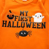 Halloween Fashion Letter Cotton Baby Rompers main image 5