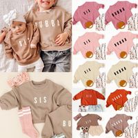 Fashion Letter Solid Color Polyester Hoodies & Knitwears main image 1