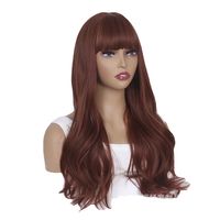 Women's Fashion Holiday High Temperature Wire Bangs Long Curly Hair Wigs main image 2