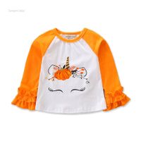 Halloween Fashion Letter Cotton T-shirts & Blouses main image 5