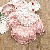 Princesse Plaid Coton Bébé Barboteuses main image 6