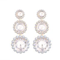 1 Pair Fashion Water Droplets Alloy Inlay Rhinestones Women's Drop Earrings Earrings sku image 9