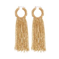 1 Pair Elegant Tassel Plastic Copper Women's Drop Earrings main image 3