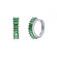 Simple Style Circle Brass Plating Inlay Zircon Earrings 1 Pair sku image 3