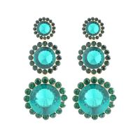 1 Pair Fashion Water Droplets Alloy Inlay Rhinestones Women's Drop Earrings Earrings sku image 4