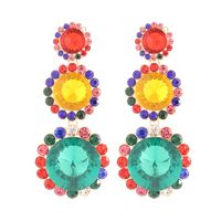 1 Pair Fashion Water Droplets Alloy Inlay Rhinestones Women's Drop Earrings Earrings sku image 5