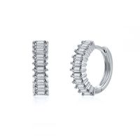Simple Style Circle Brass Plating Inlay Zircon Earrings 1 Pair sku image 4