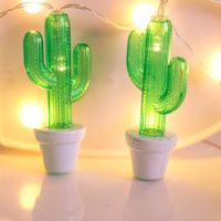 Christmas Cute Cactus Plastic Indoor String Lights 1 Piece sku image 1