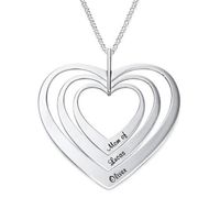 Fashion Heart Shape Sterling Silver Plating Necklace main image 3