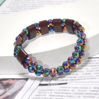 Simple Style Colorful Obsidian Beaded Unisex Bracelets 1 Piece main image 3