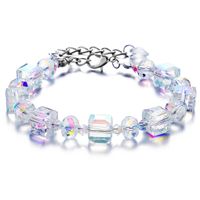 Fashion Heart Shape Butterfly Artificial Crystal Beaded Inlay Artificial Gemstones Women's Bracelets 1 Piece main image 2