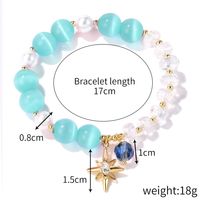 Fashion Heart Shape Butterfly Artificial Crystal Beaded Inlay Artificial Gemstones Women's Bracelets 1 Piece sku image 9