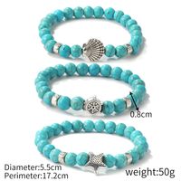 Mode Seestern Schmetterling Türkis Perlen Frau Armbänder 1 Stück sku image 20