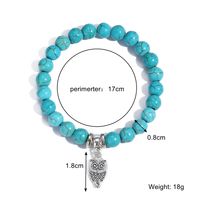 Fashion Starfish Butterfly Turquoise Beaded Women's Bracelets 1 Piece sku image 5
