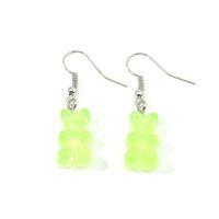 1 Paire Style De Bande Dessinée Ours Alliage Des Boucles D'oreilles sku image 2