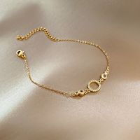 Fashion Heart Shape Copper Pearl Inlay Artificial Gemstones Bracelets 1 Piece sku image 9