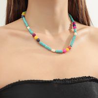Ethnic Style Irregular Turquoise Beaded Women's Bracelets Necklace main image 4