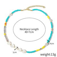 Simple Style Classic Style Color Block Stainless Steel Artificial Crystal Beaded Women's Necklace sku image 11
