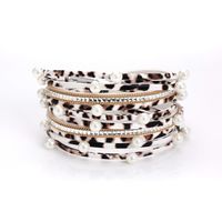 Vêtement De Rue Couleur Unie Faux Cuir Perle Incruster Strass Femmes Bracelets 1 Pièce sku image 13