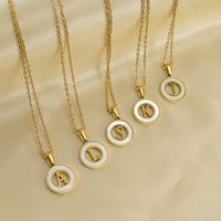 Fashion Letter Stainless Steel Pendant Necklace main image 1