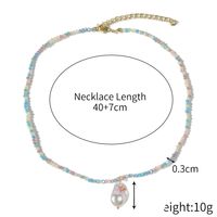 Simple Style Classic Style Color Block Stainless Steel Artificial Crystal Beaded Women's Necklace sku image 6