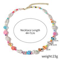 Sweet Cartoon Artificial Pearl Soft Clay Beaded Women's Necklace sku image 9