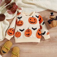 Halloween Cute Pumpkin Cotton Polyester Hoodies & Knitwears main image 1